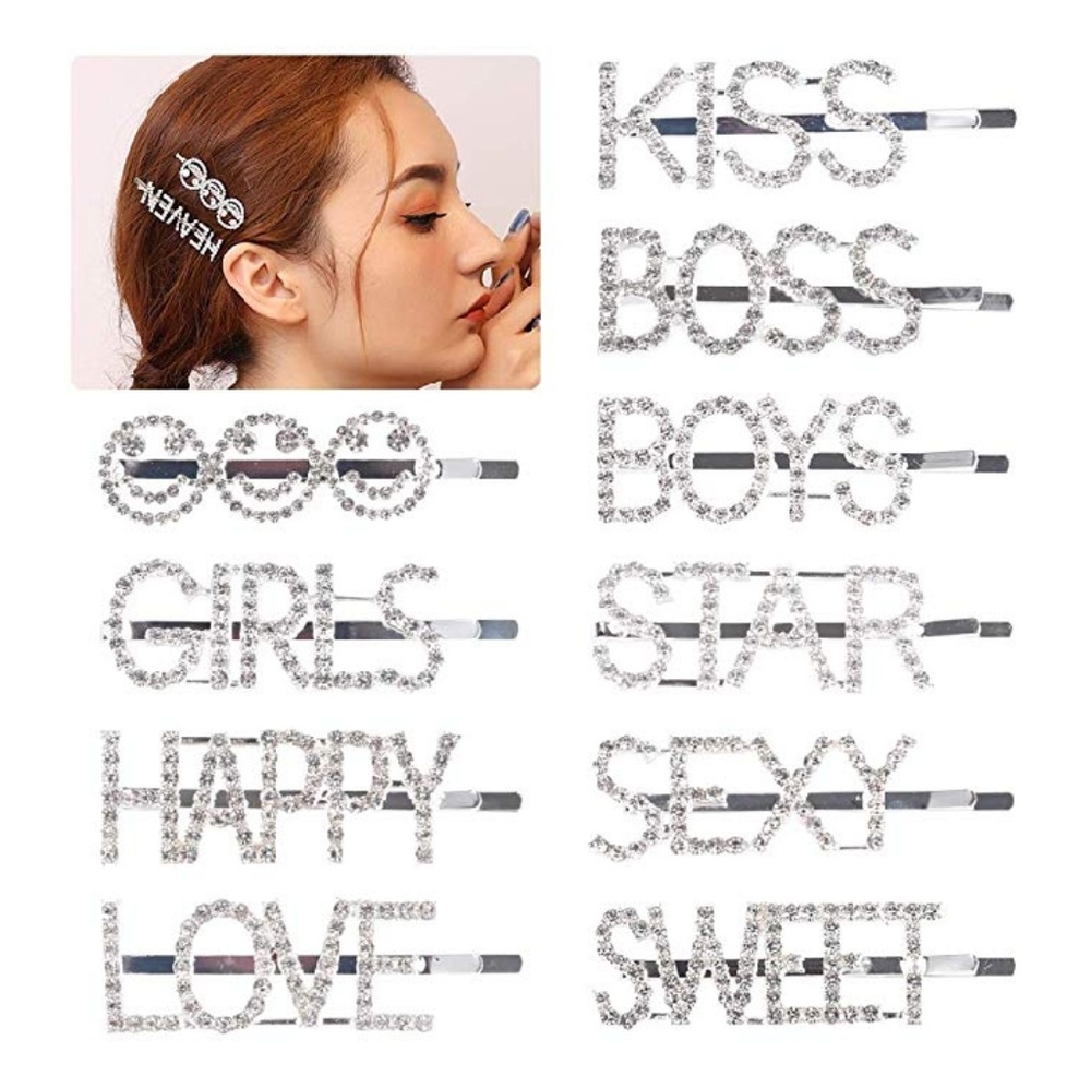 Rhinestone hair clips! Firm